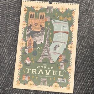 Rifle Paper Co. Illustrated World Travel Calendar 2026